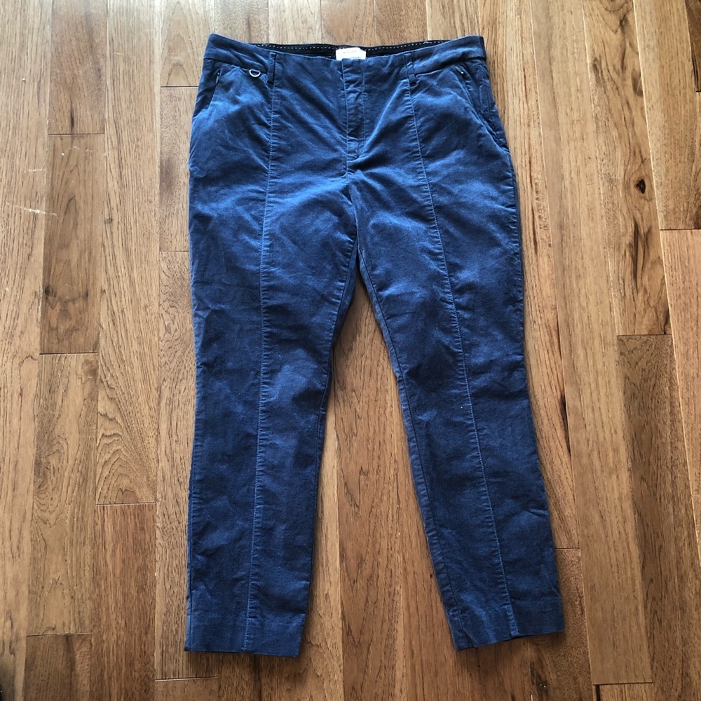 Anthropologie Velvet Essential Slim Pants Gem